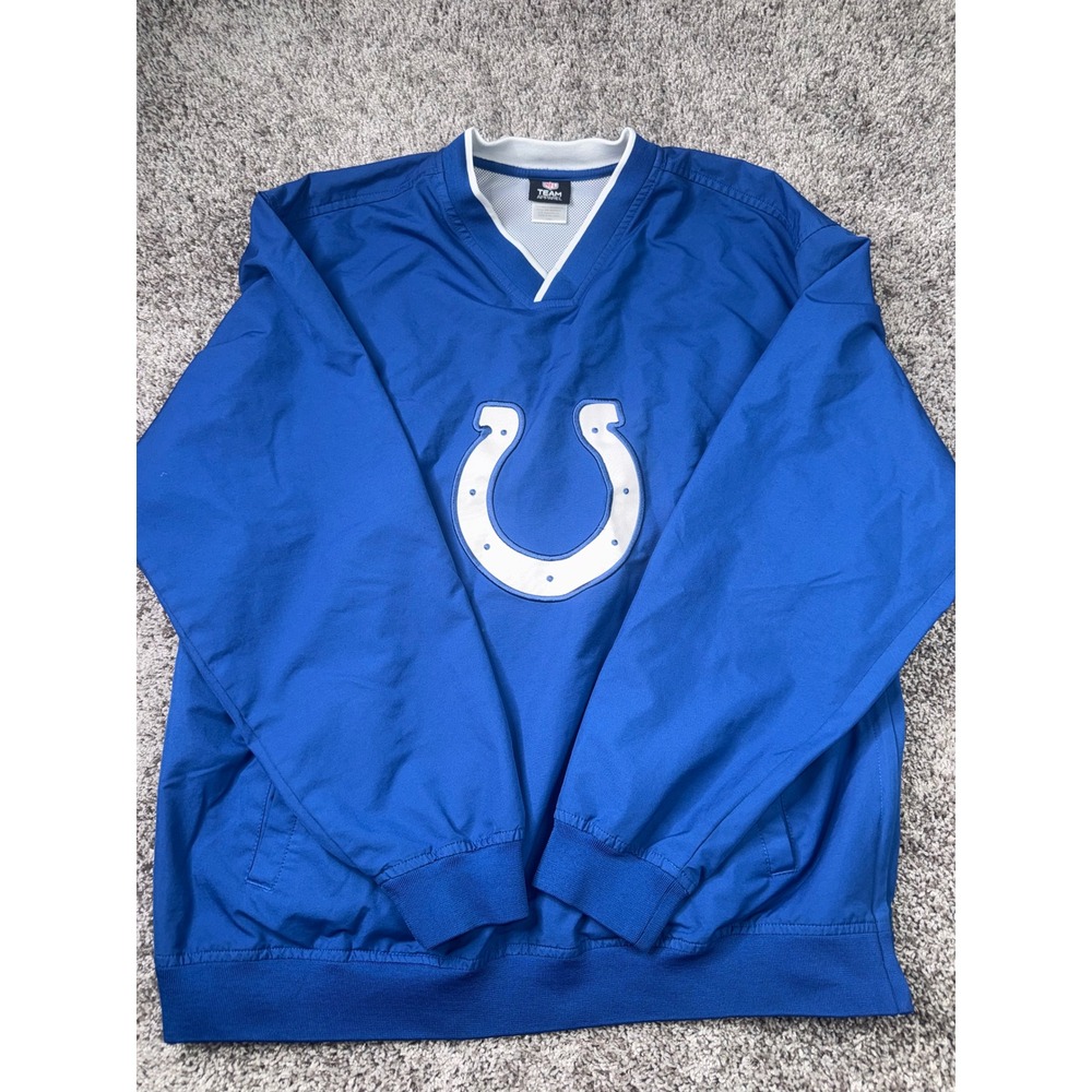 Vintage 2000s Indianapolis Colts NFL Team Apparel Pullover Jacket L Y2K